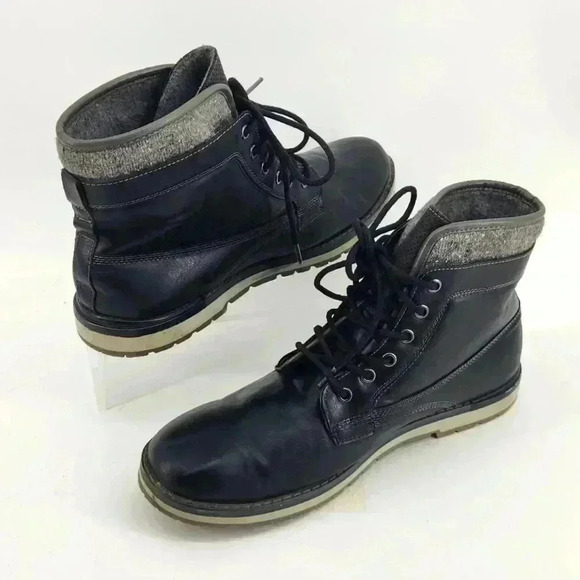 SONIMA MEN BLACK  ANKLE BOOTS - Picture 1 of 7